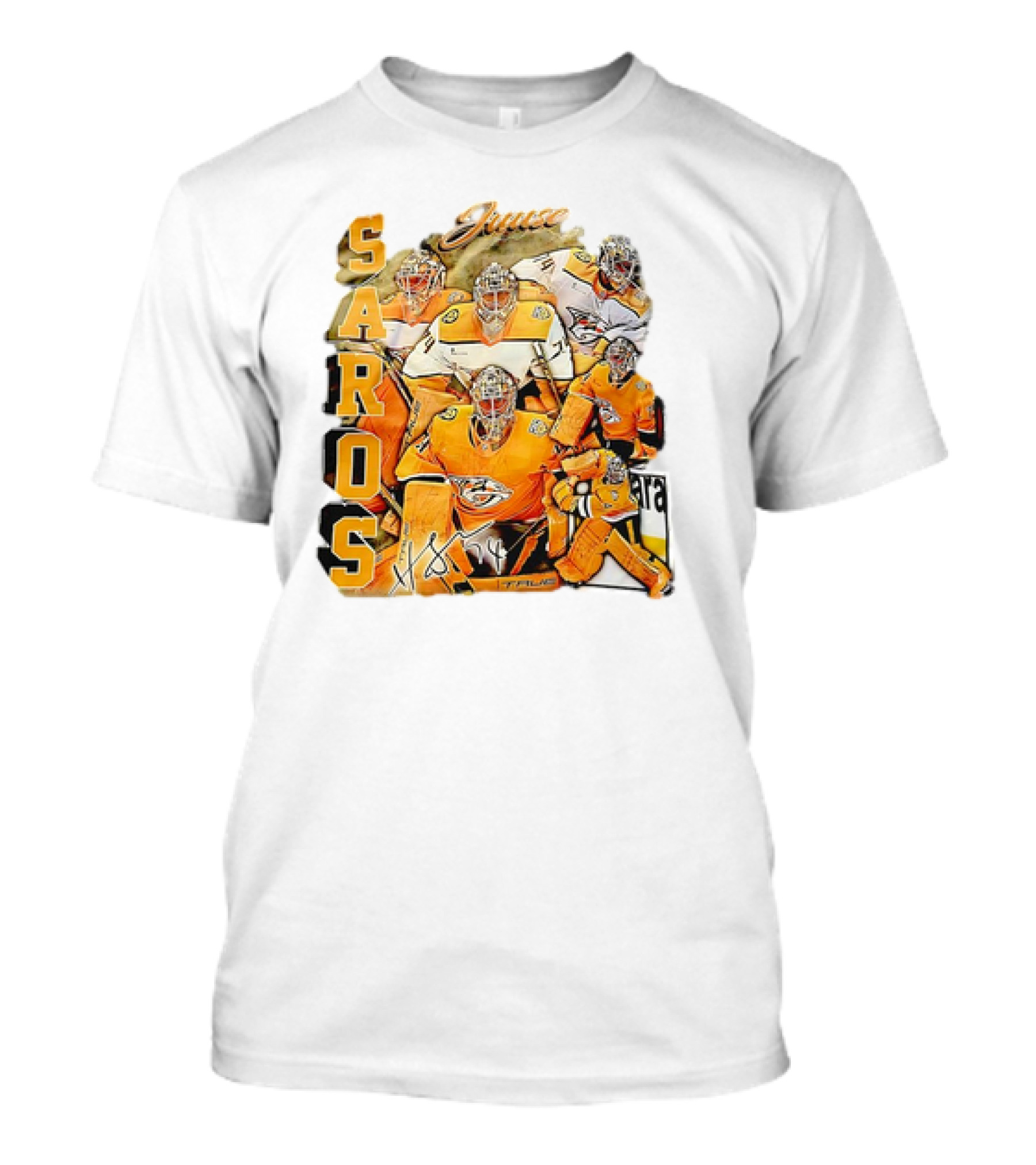 Juuse Saros Nashville Predators Hockey Vintage 17 True T-Shirt