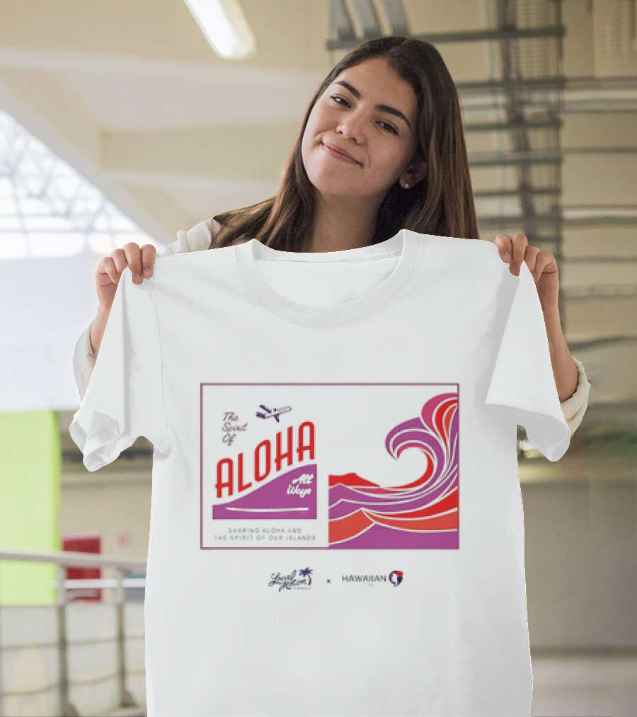 The Spirit Of Aloha Hawaiian Airlines Local Motion Sharing Aloha Waves T-Shirt