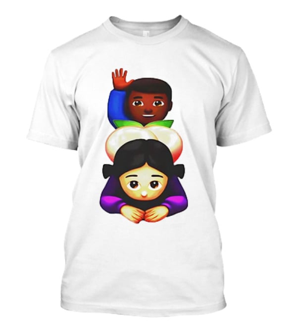 Doggystyle Emoji Meme Peach Behind Scene T-Shirt