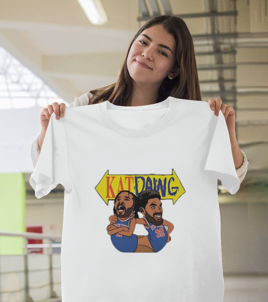 Kat Dawg Jalen Brunson Karl-Anthony Basketball Cartoon Characters T-Shirt