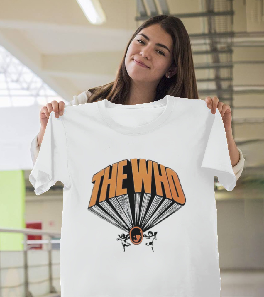 The Who Rising Logo Keith Moon Drum Kit T-Shirt