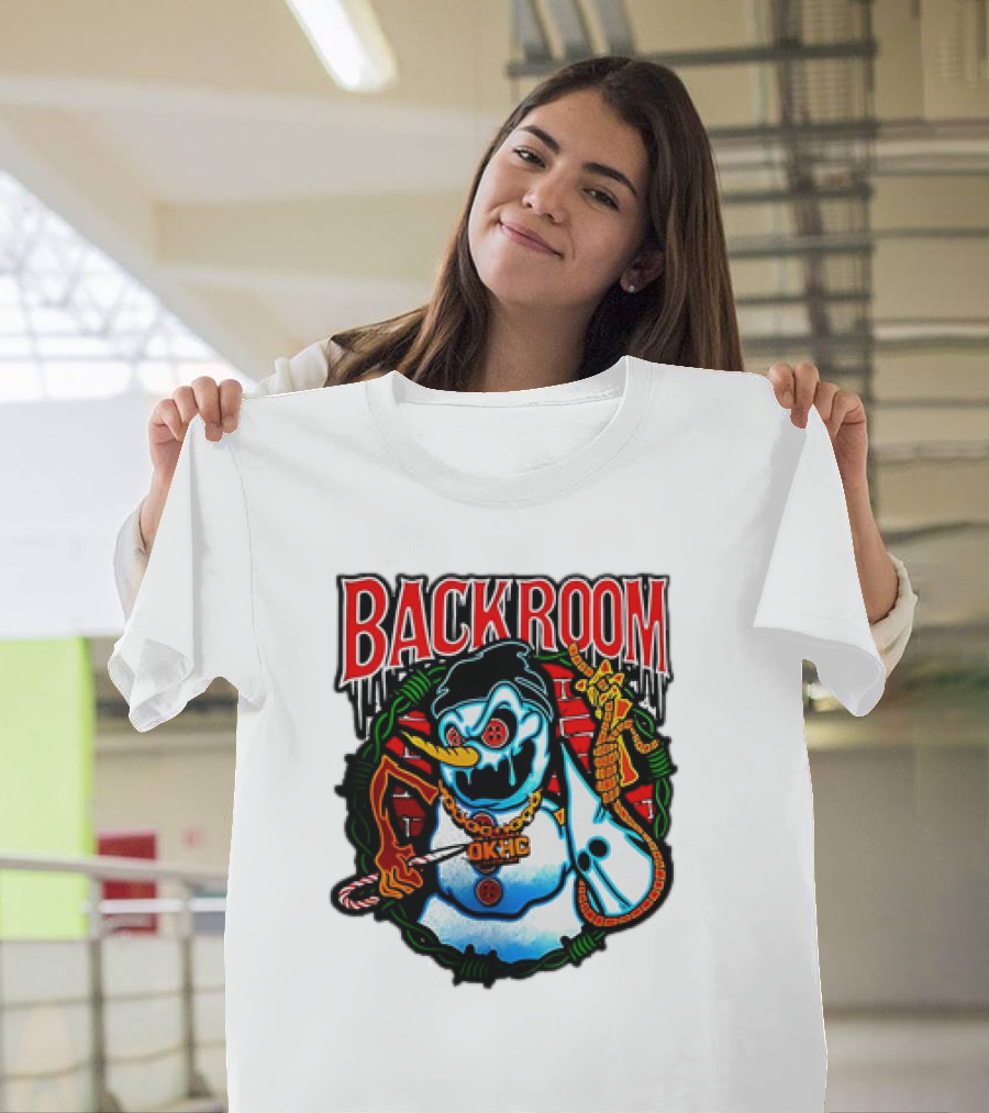 Backroom OKHC Hardcore Snowman Holiday T-Shirt