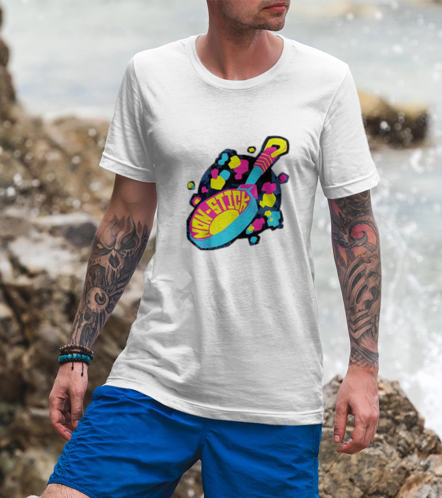 Non-Stick Colorful Pop Art Frying Pan T-Shirt