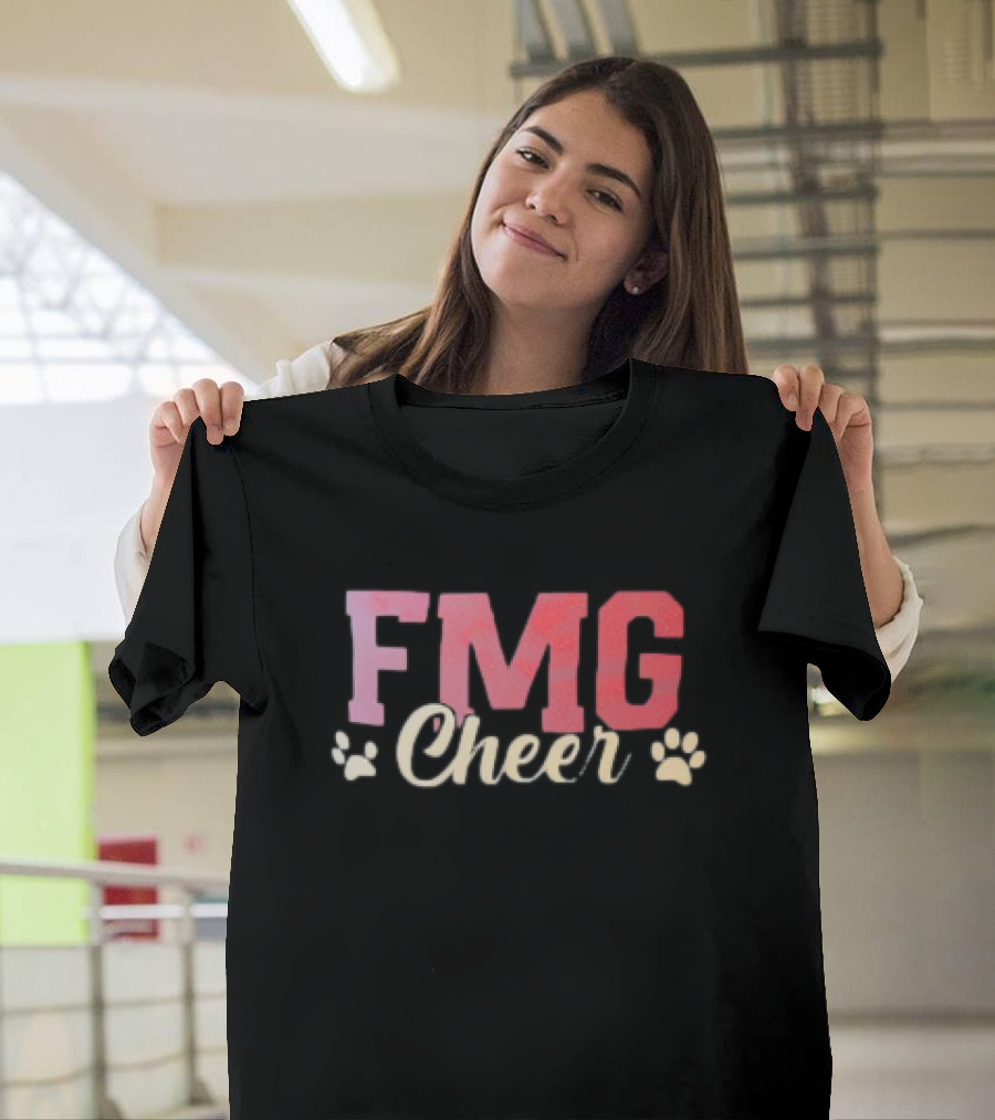 FMG Cheer with Paw Prints T-Shirt