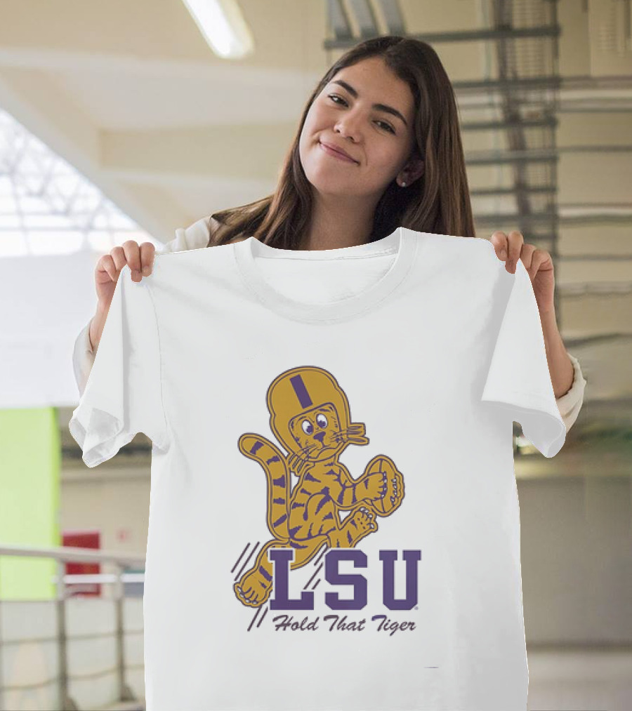 LSU Hold That Tiger Football Mascot T-Shirt