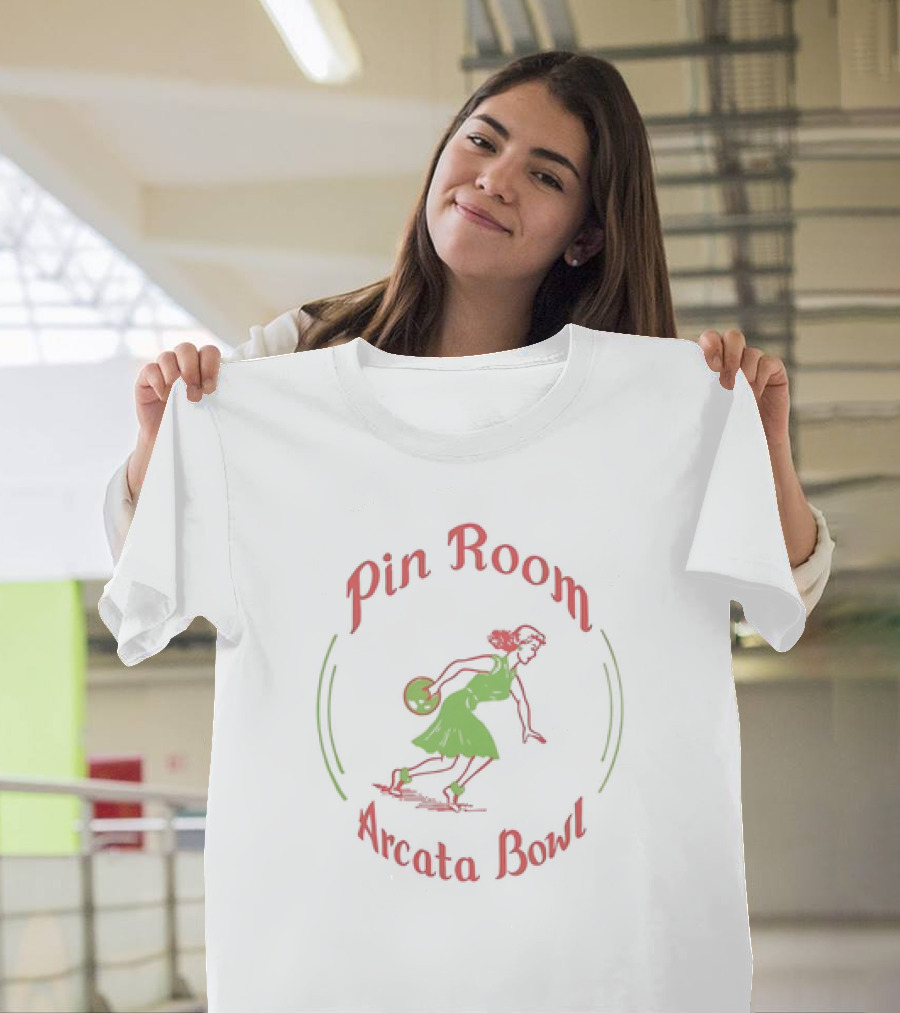 Arcata Bowl Pin Room Vintage Bowling Alley Arcata CA T-Shirt