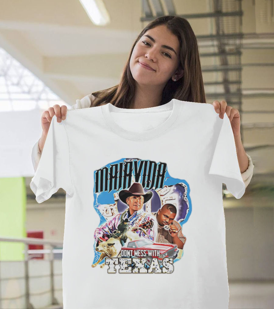 Malavida Don’t Mess With Texas Cowboy and Car T-Shirt