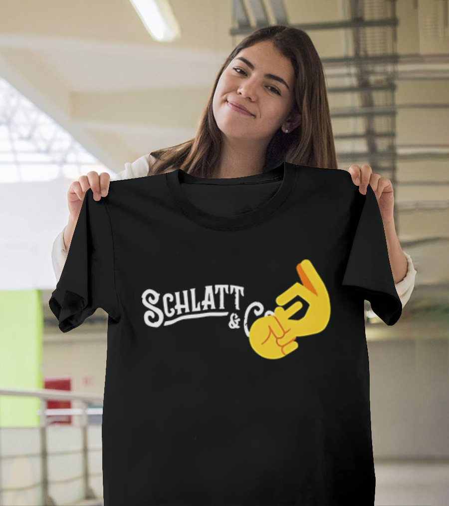 Schlatt and CO Hand Emoji Gesture T-Shirt