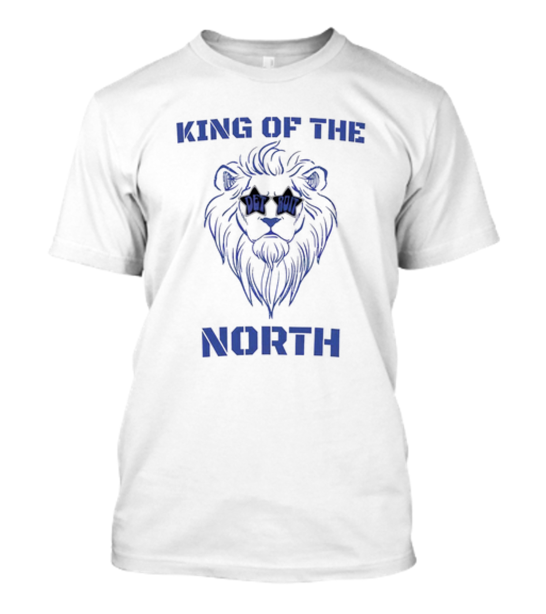 King Of The North Detroit Lions Lion T-Shirt