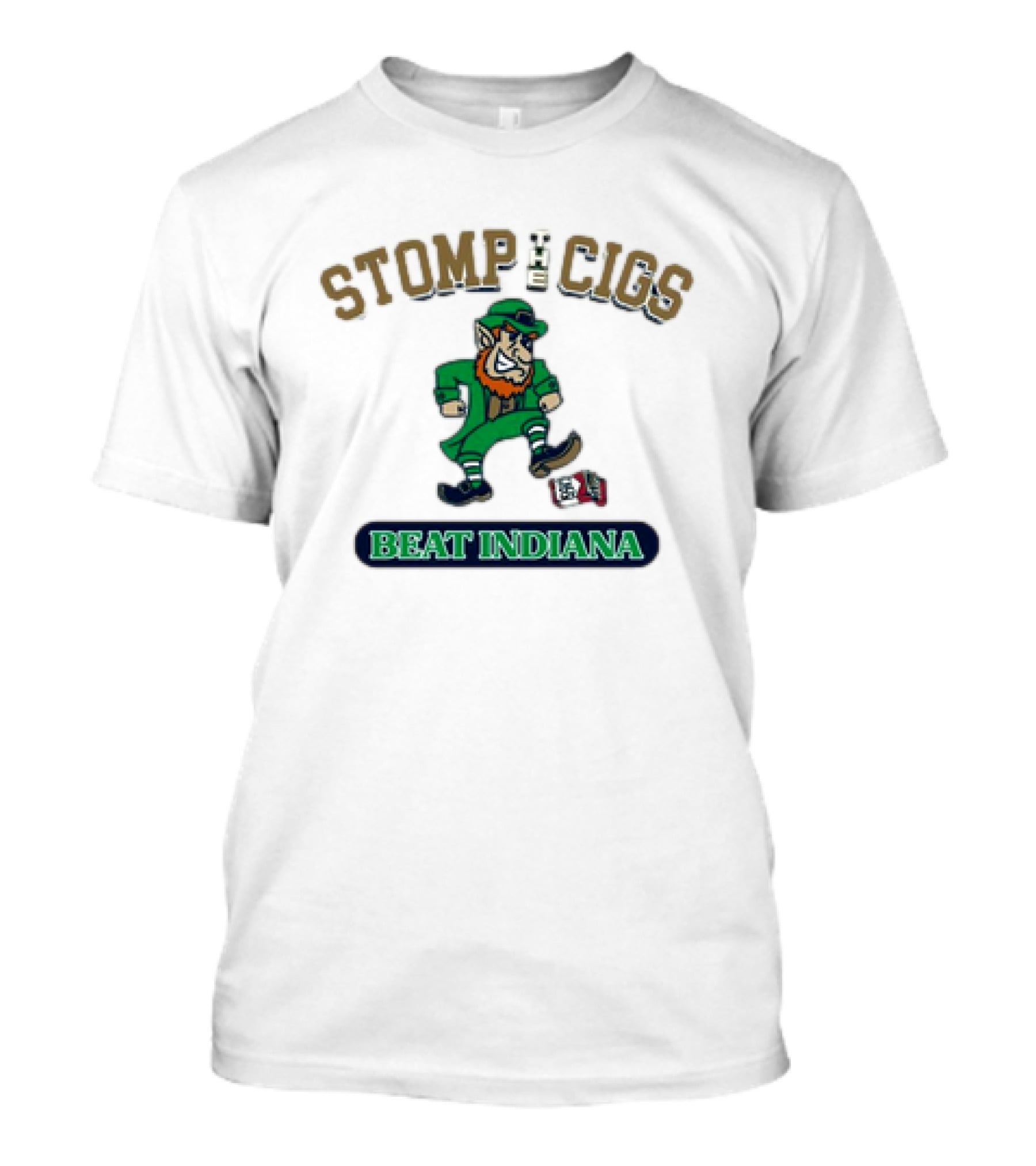 Notre Dame Fighting Irish Stomp The Cigs Beat Indiana Hoosiers T-Shirt