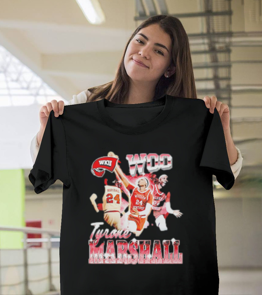 WKU Woo Tyrone Marshall Western Kentucky Hilltoppers Basketball 90s T-Shirt