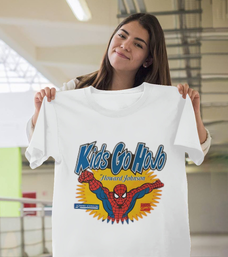 Kids Go Hojo Howard Johnson Spider-Man Vintage Promotion T-Shirt