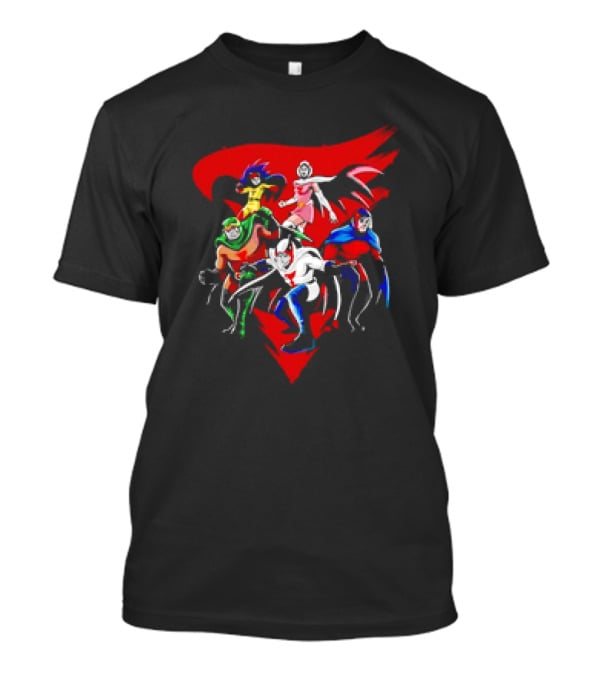 G-Force Zascanauta Battle Of The Planets Characters Dynamic Pose T-Shirt