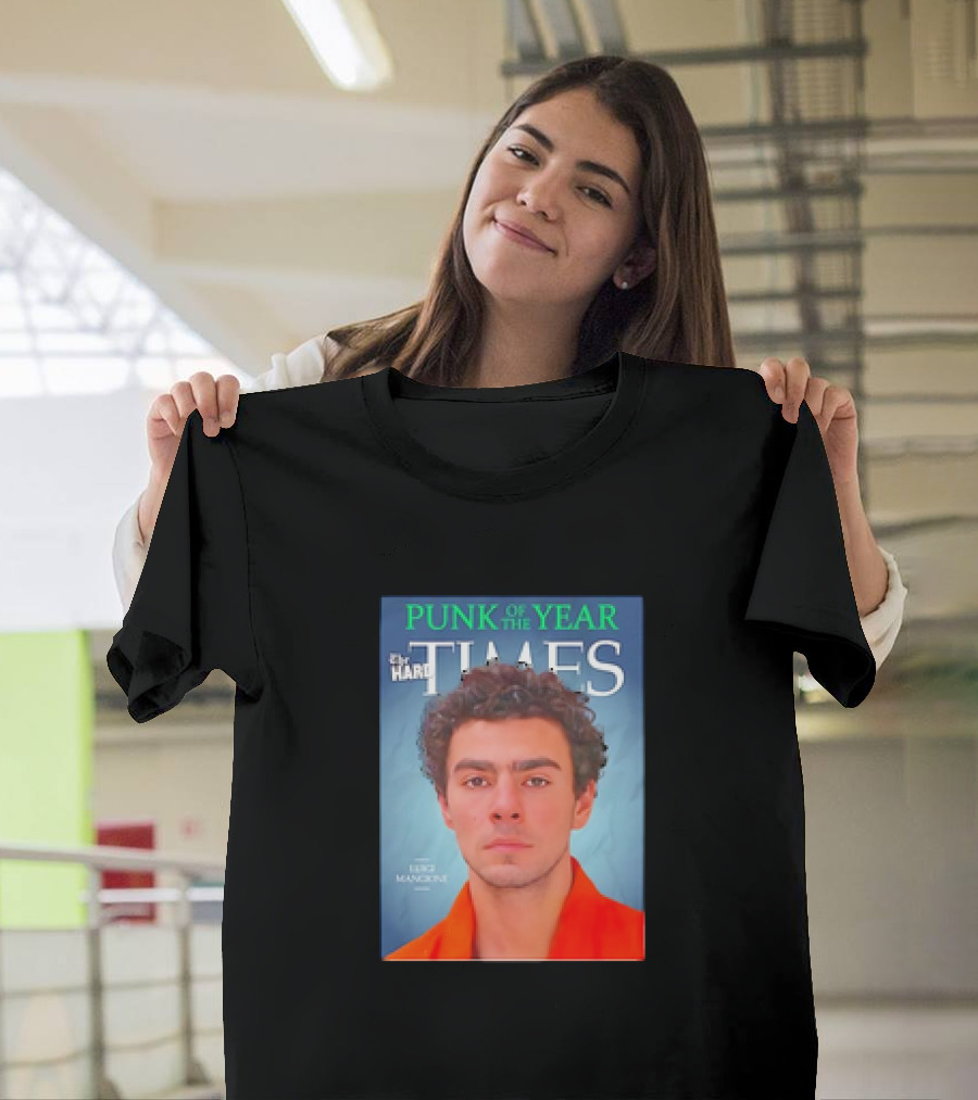 Luigi Mangione Punk of the Year by The Hard Times T-Shirt