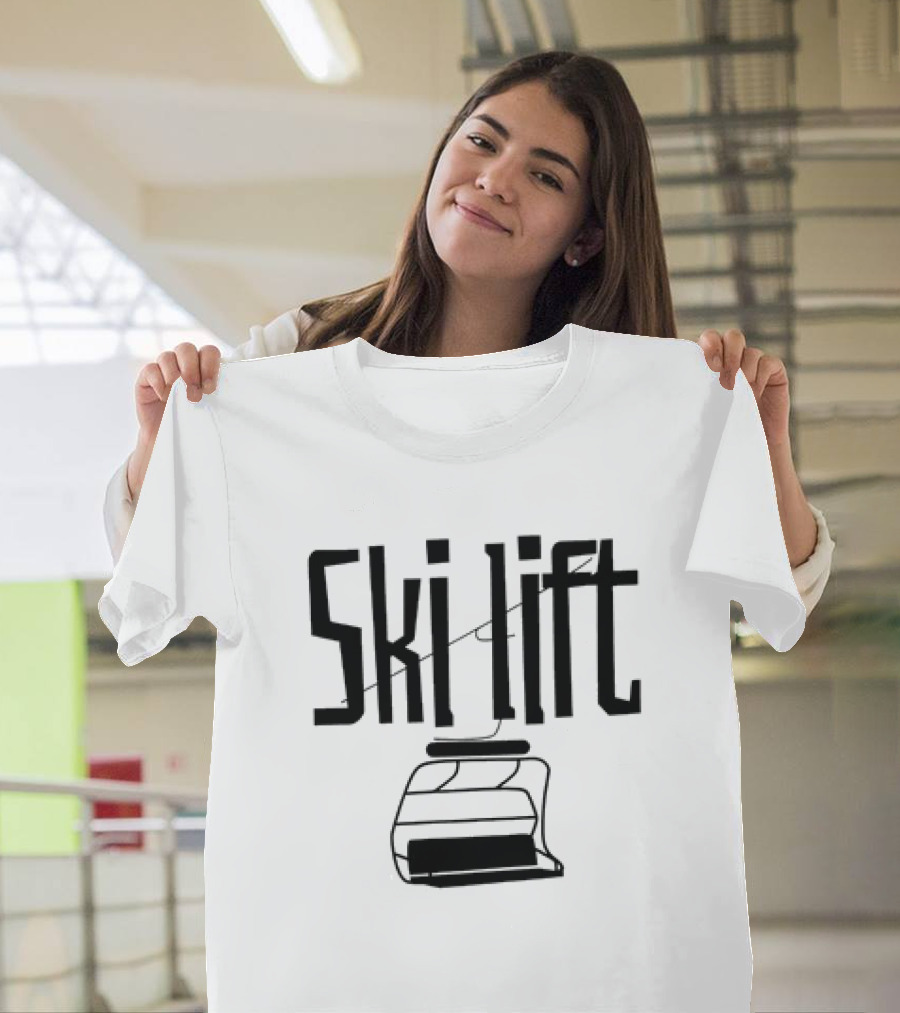 Ski Lift Chair Sketch T-Shirt