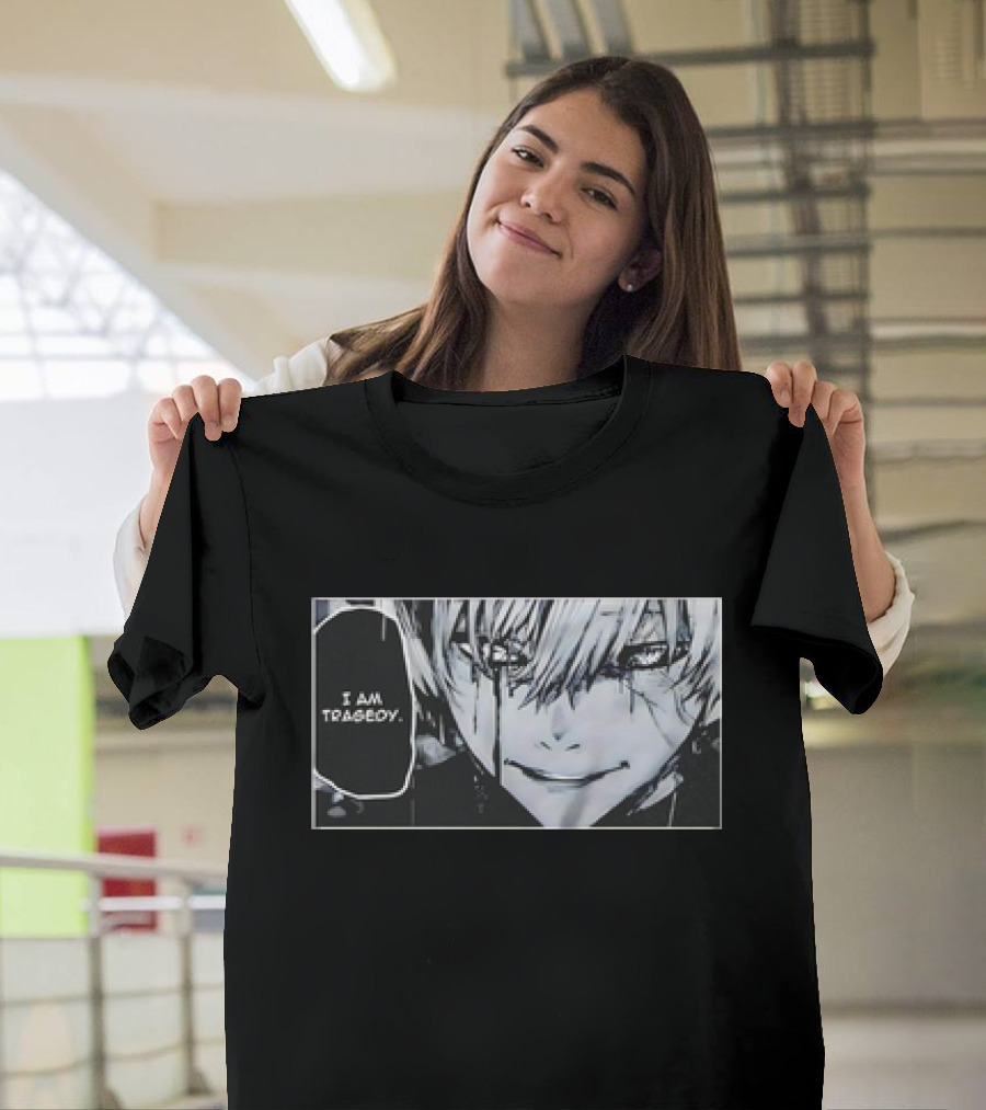 Kaneki Ken I Am Tragedy Manga Panel Anime Tokyo Ghoul T-Shirt