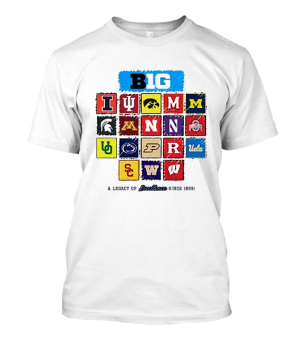 Big Ten Conference Logos Legacy Excellence Since 1888 T-Shirt