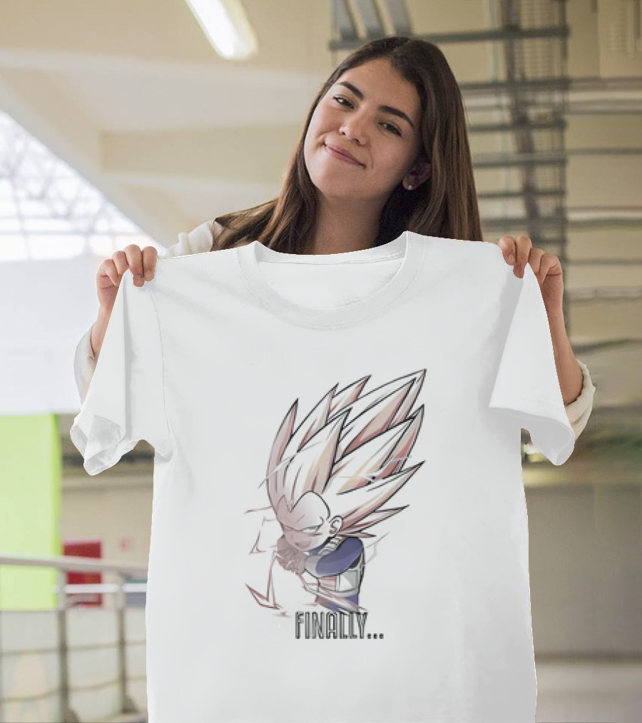 Finally The Prince Super Saiyan Transformation Powers Up T-Shirt