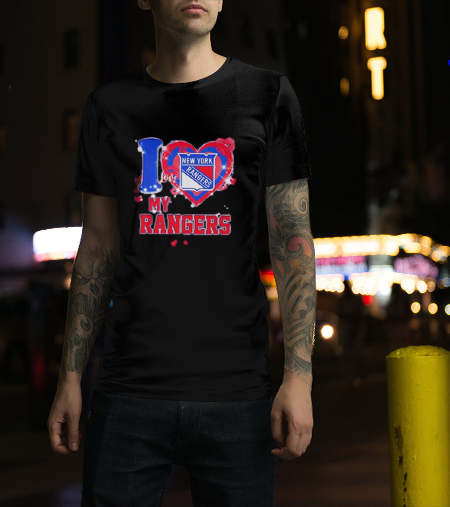 I Love My New York Rangers Heart T-Shirt