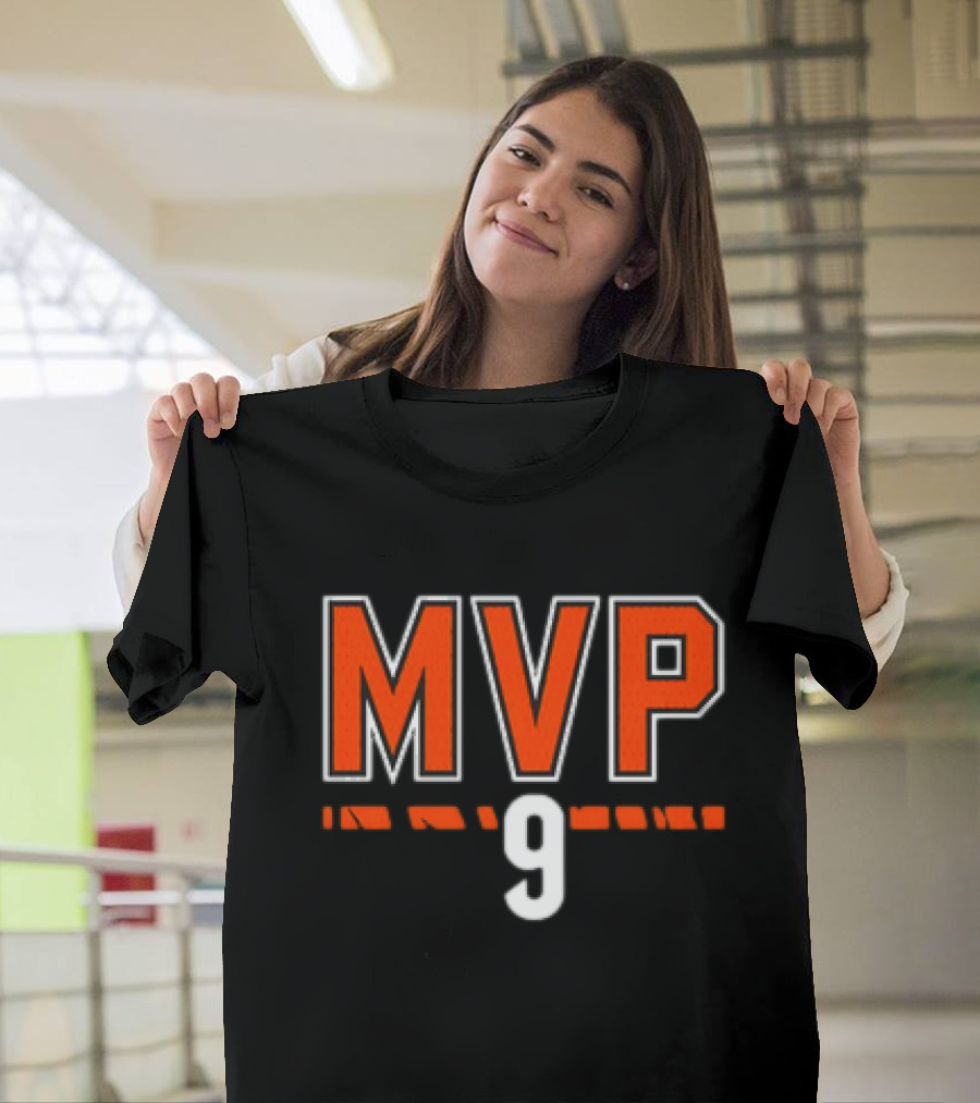 Joe Burrow MVP 9 Cincinnati Bengals NFL Football T-Shirt