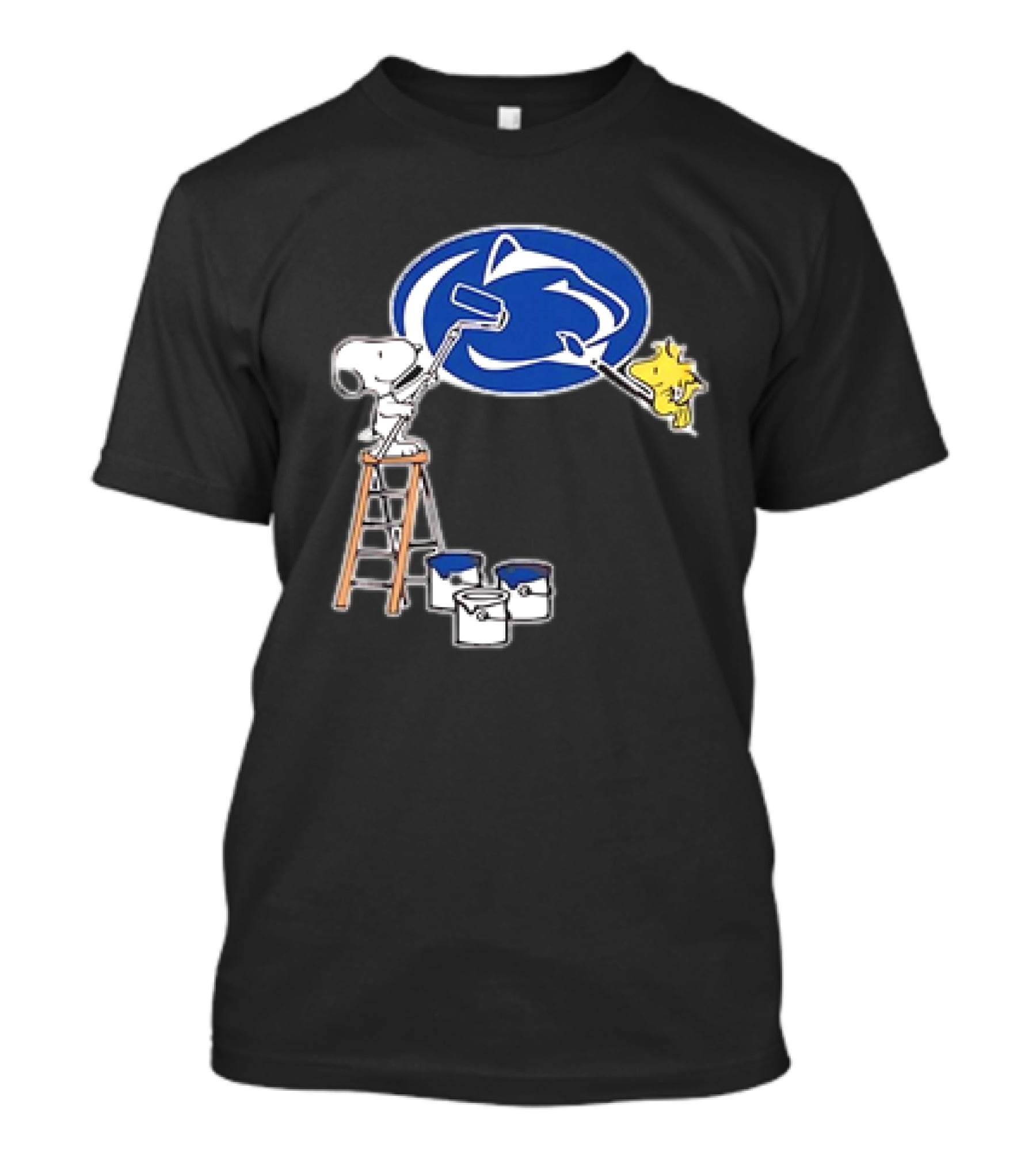 Snoopy And Woodstock Painting Penn State Nittany Lions T-Shirt