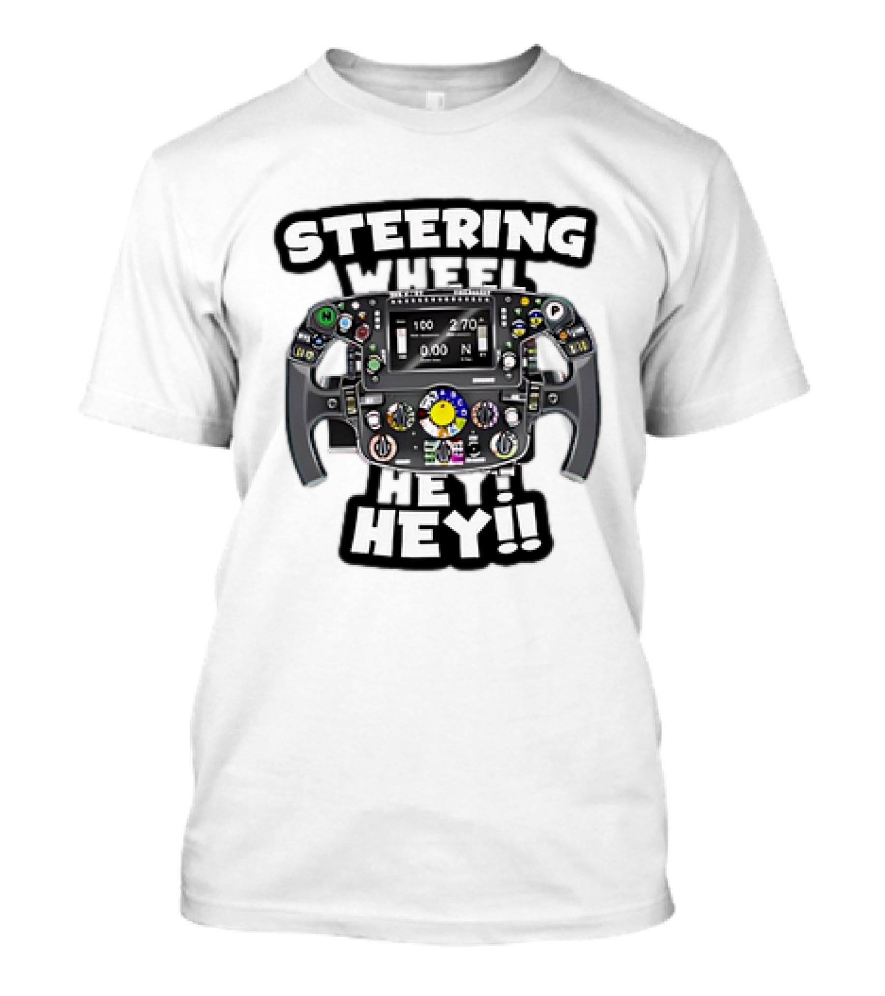 Steering Wheel Hey Kimi Raikkonen T-Shirt