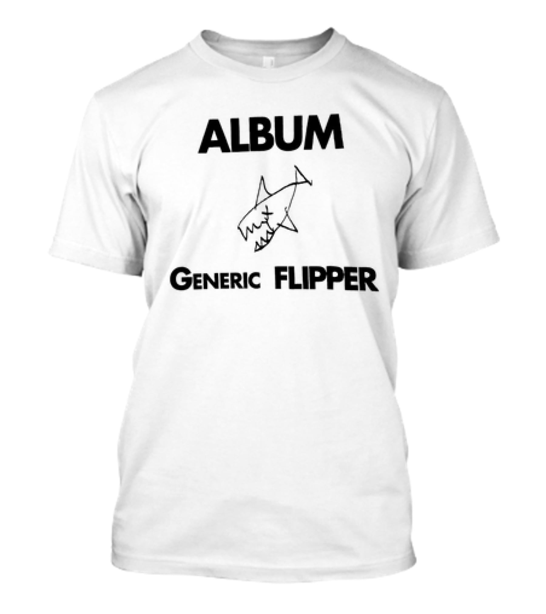 Album Generic Flipper Shark Sketch T-Shirt