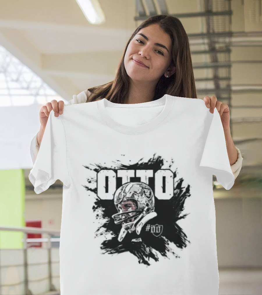 Jim Otto Double Zero Las Vegas Raiders NFL Football #00 Helmet Sketch T-Shirt