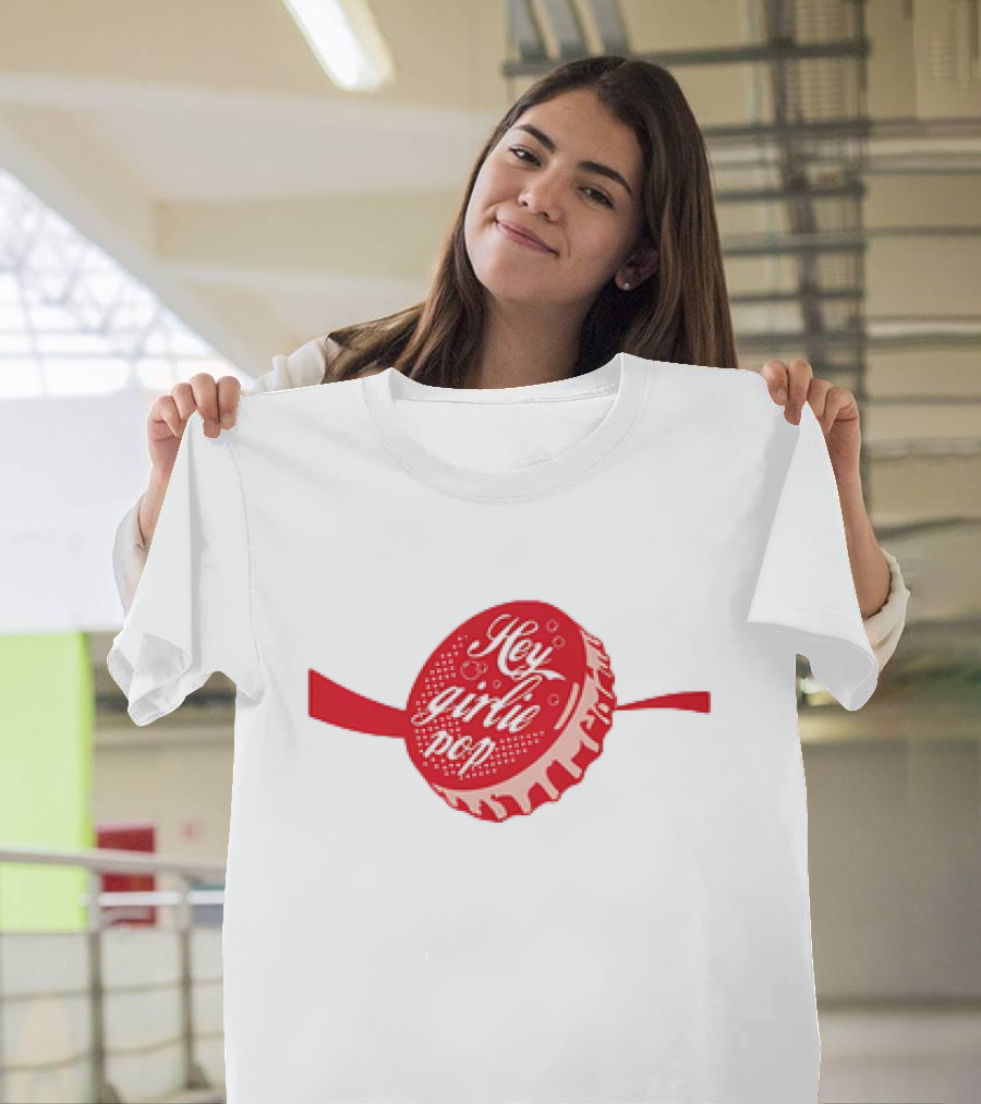 Hey Girlie Pop Soda Cap T-Shirt