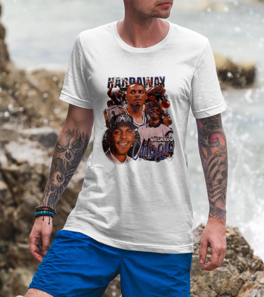 Hardaway Orlando Magic Retro Basketball Legend T-Shirt