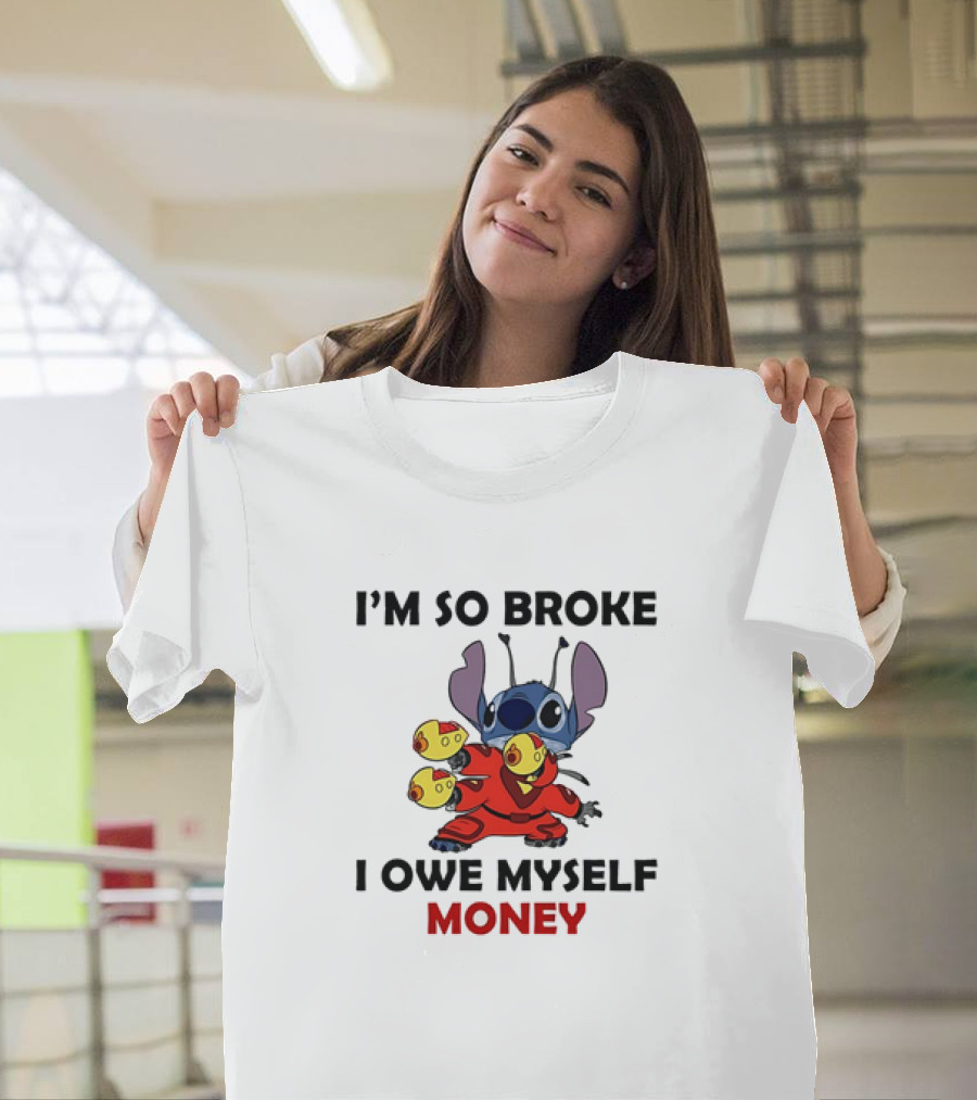I’m So Broke I Owe Myself Money Stitch Collecting Rubber Duckies T-Shirt