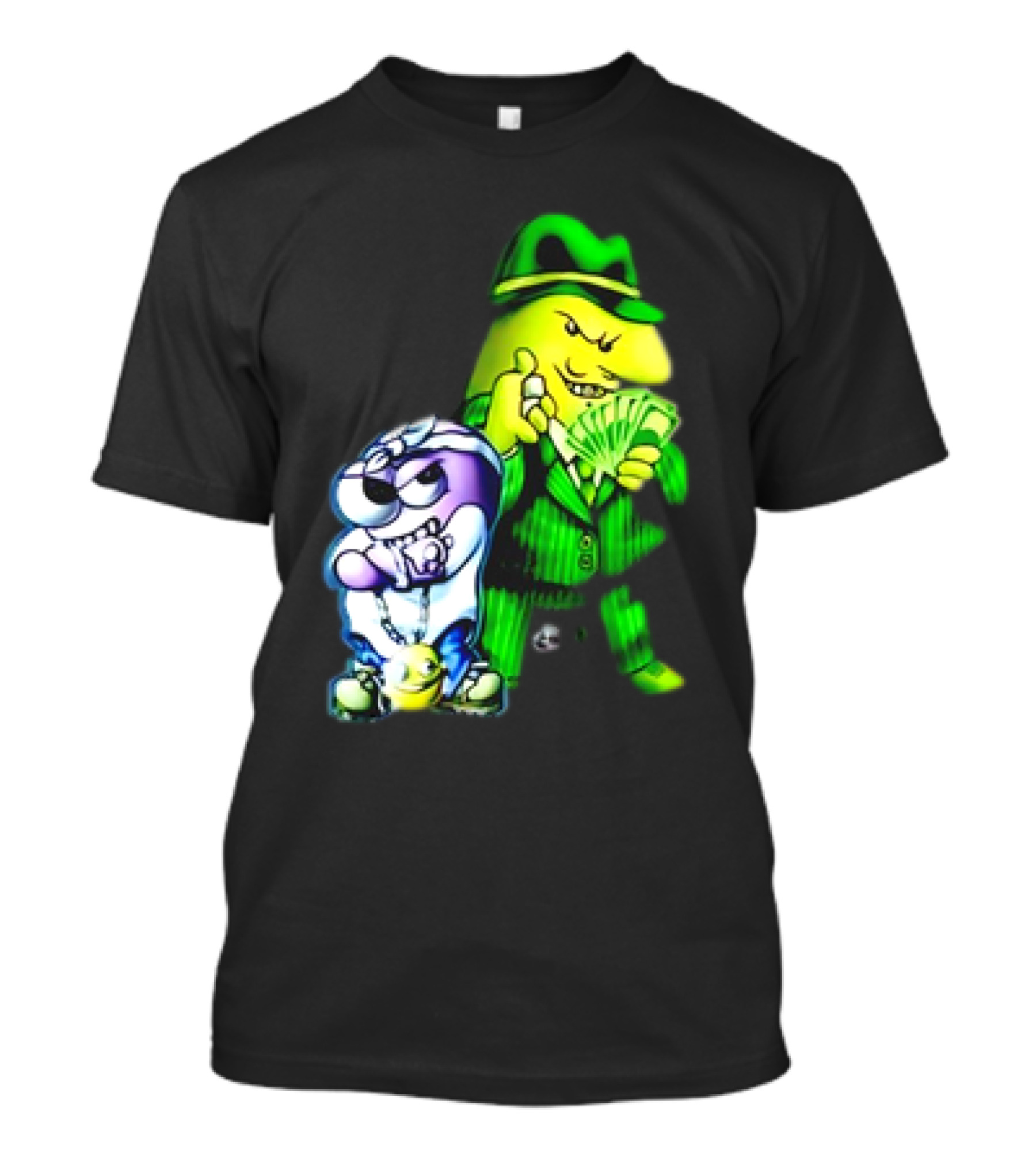 Cool Gangsta Friends Smiling Money Holders T-Shirt