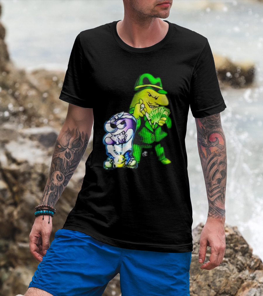 Cool Gangsta Friends Smiling Money Holders T-Shirt