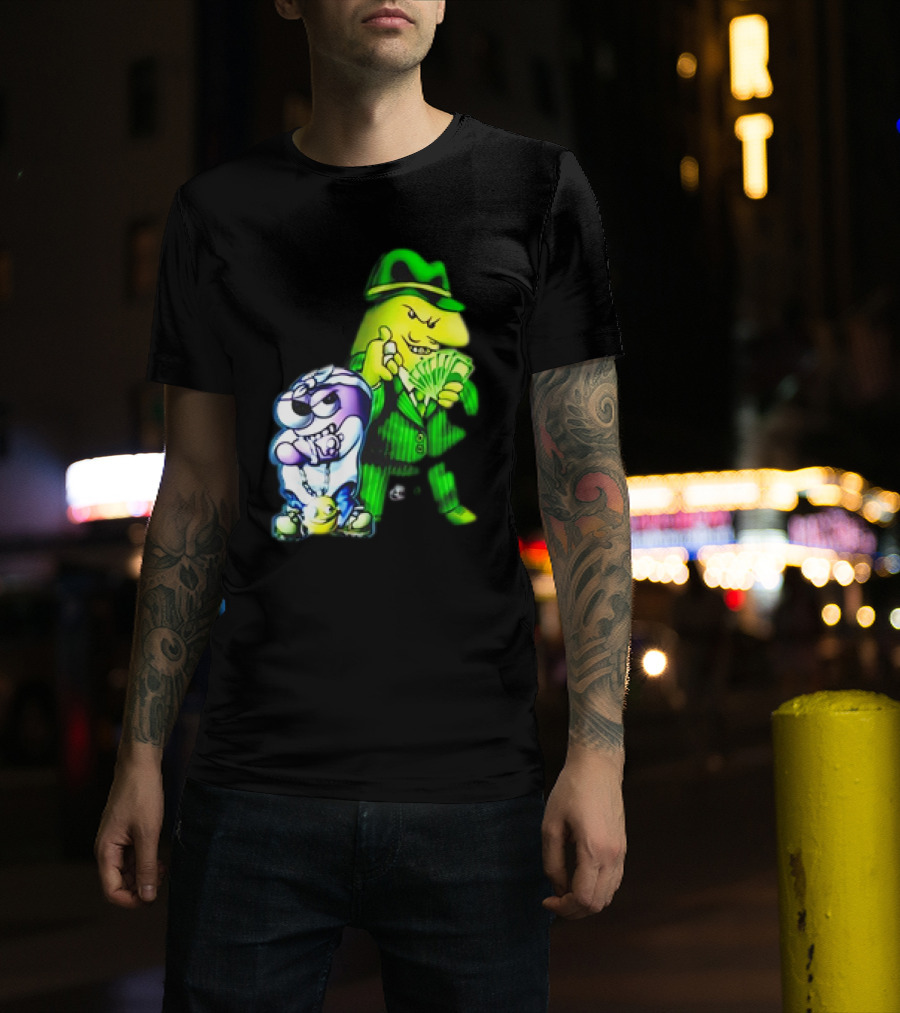 Cool Gangsta Friends Smiling Money Holders T-Shirt