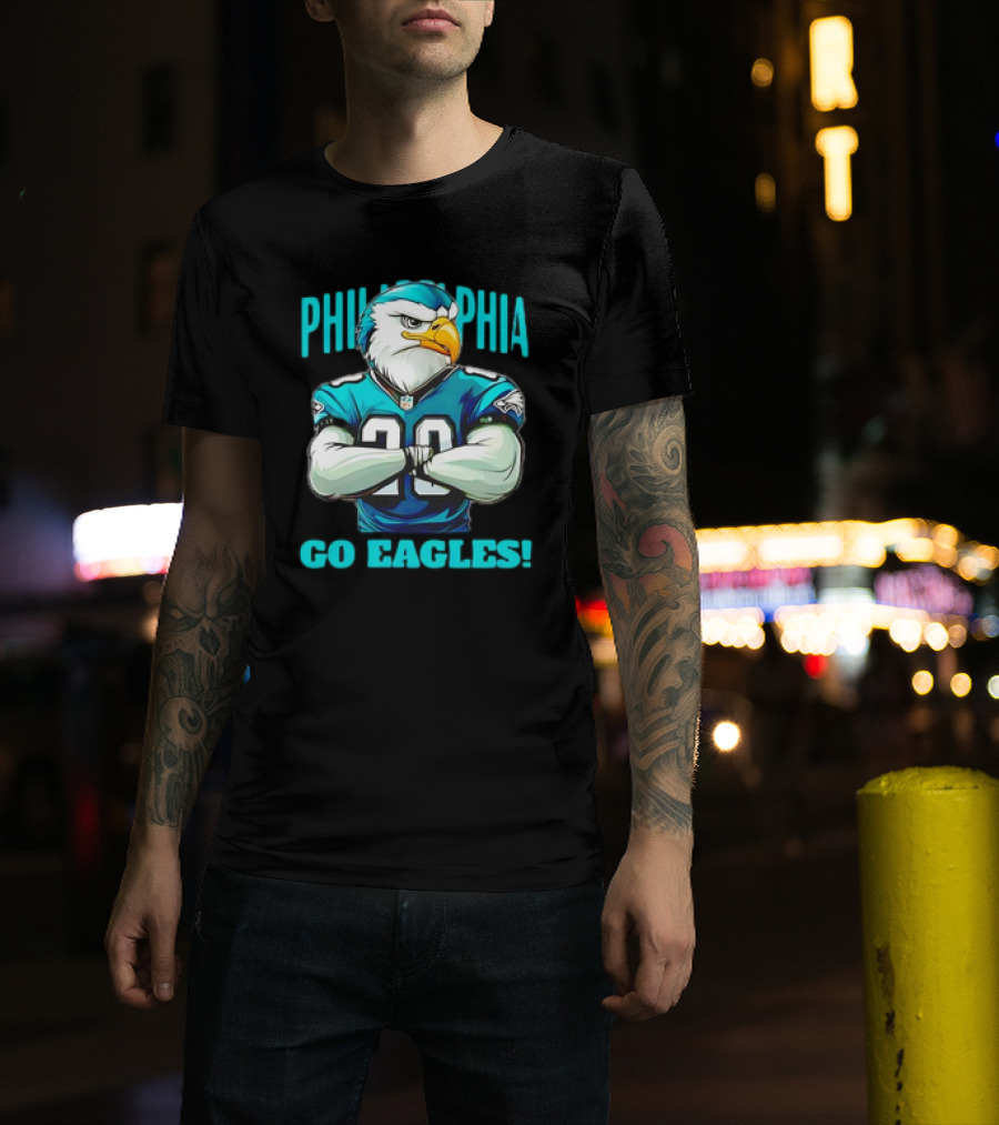 Philadelphia Eagles Mascot Go Eagles NFL Football T-Shirt