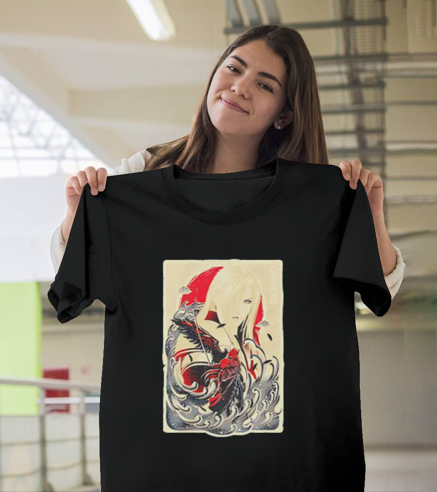 Sephiroth Final Fantasy Great Wave Inspired T-Shirt