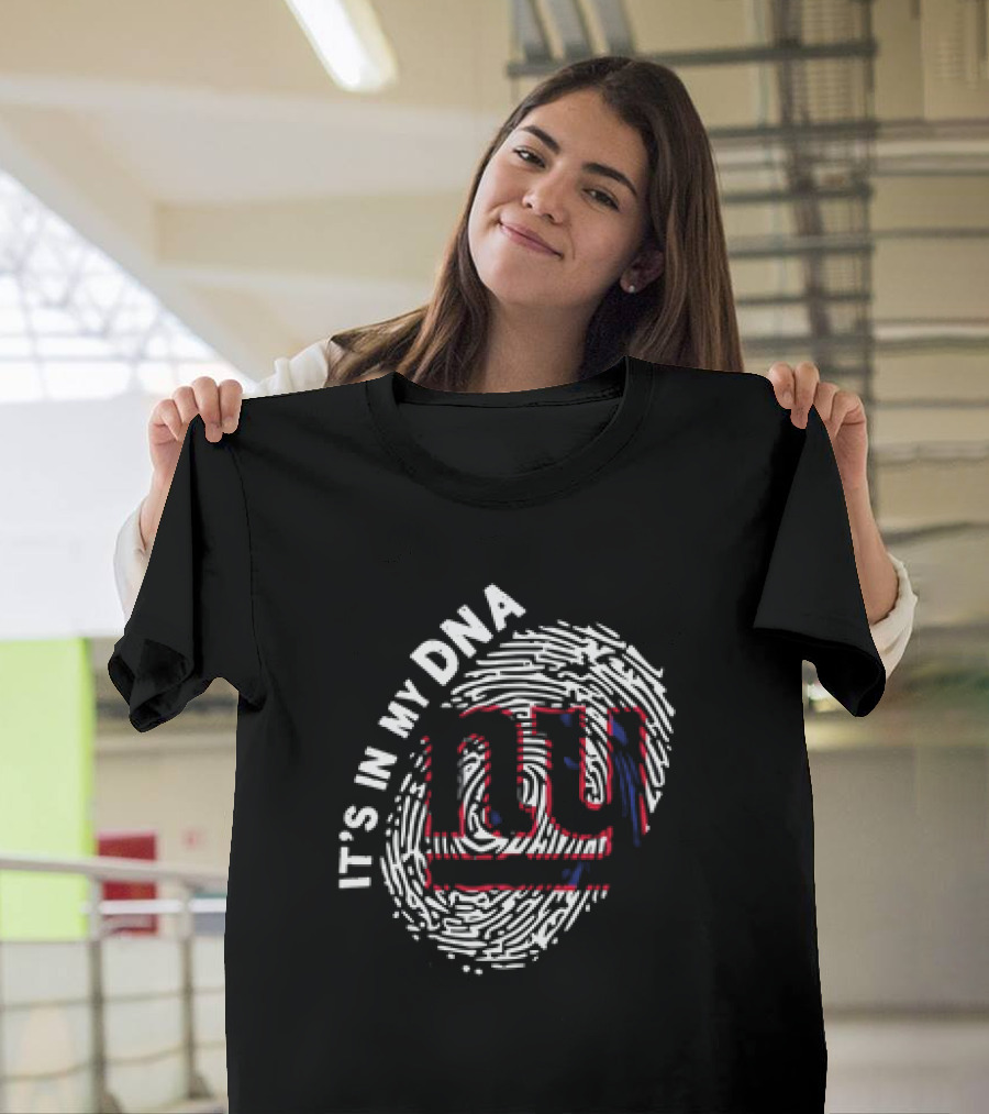 It's in My DNA NY Giants Fingerprint T-Shirt