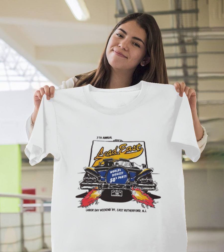 7th Annual Lead East World's Biggest 50's Party Labor Day Weekend '79 East Rutherford N.J T-Shirt