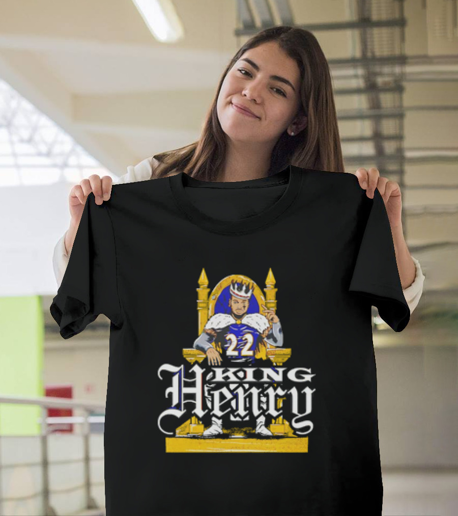 King Henry 22 Baltimore Ravens Throne T-Shirt