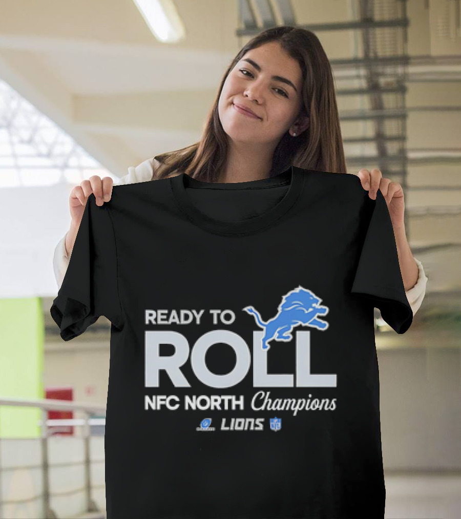 Ready To Roll Detroit Lions NFC North Champions T-Shirt