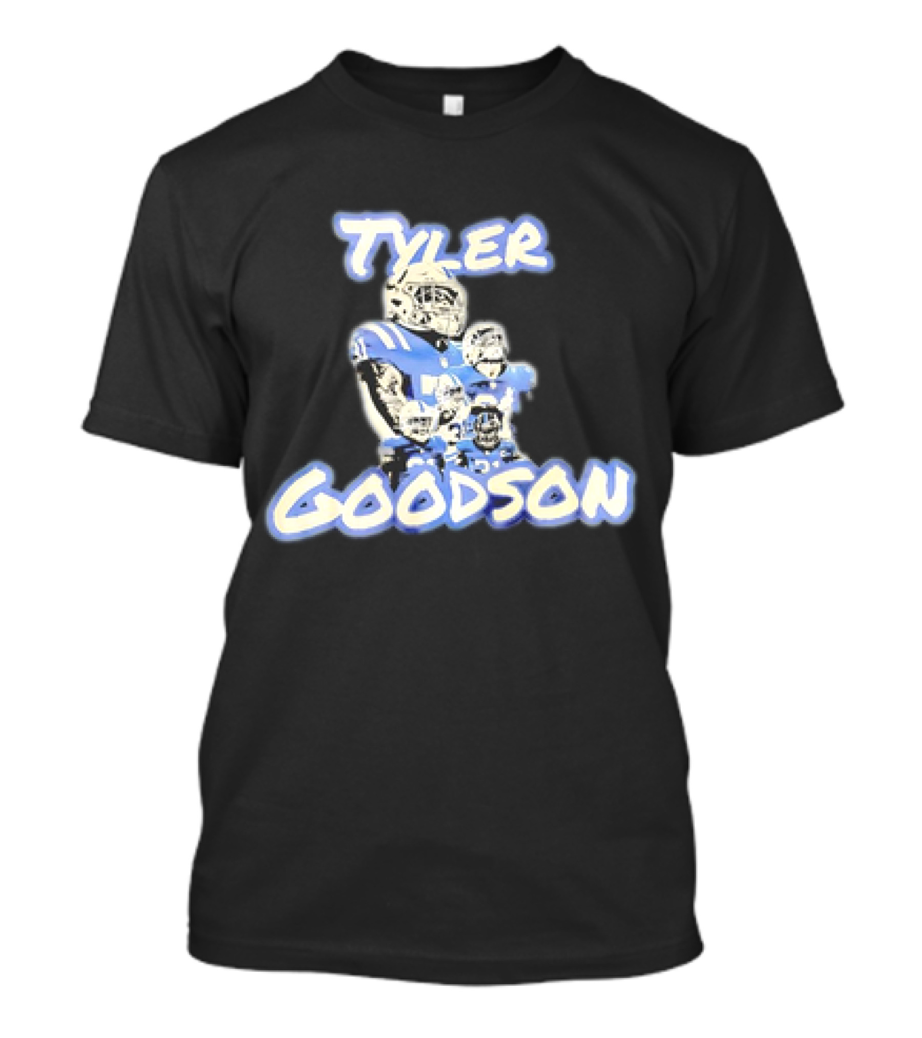 Tyler Goodson Indianapolis Colts Player Collage Football T-Shirt