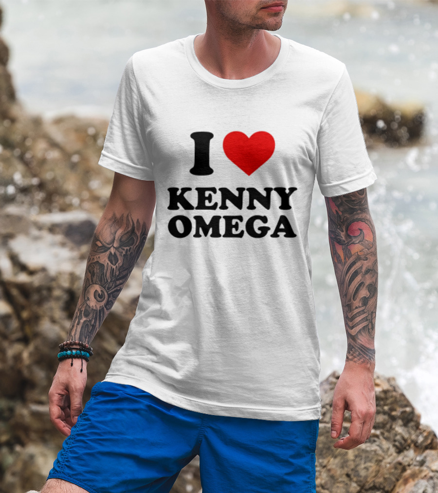 I Heart Kenny Omega Wrestler T-Shirt