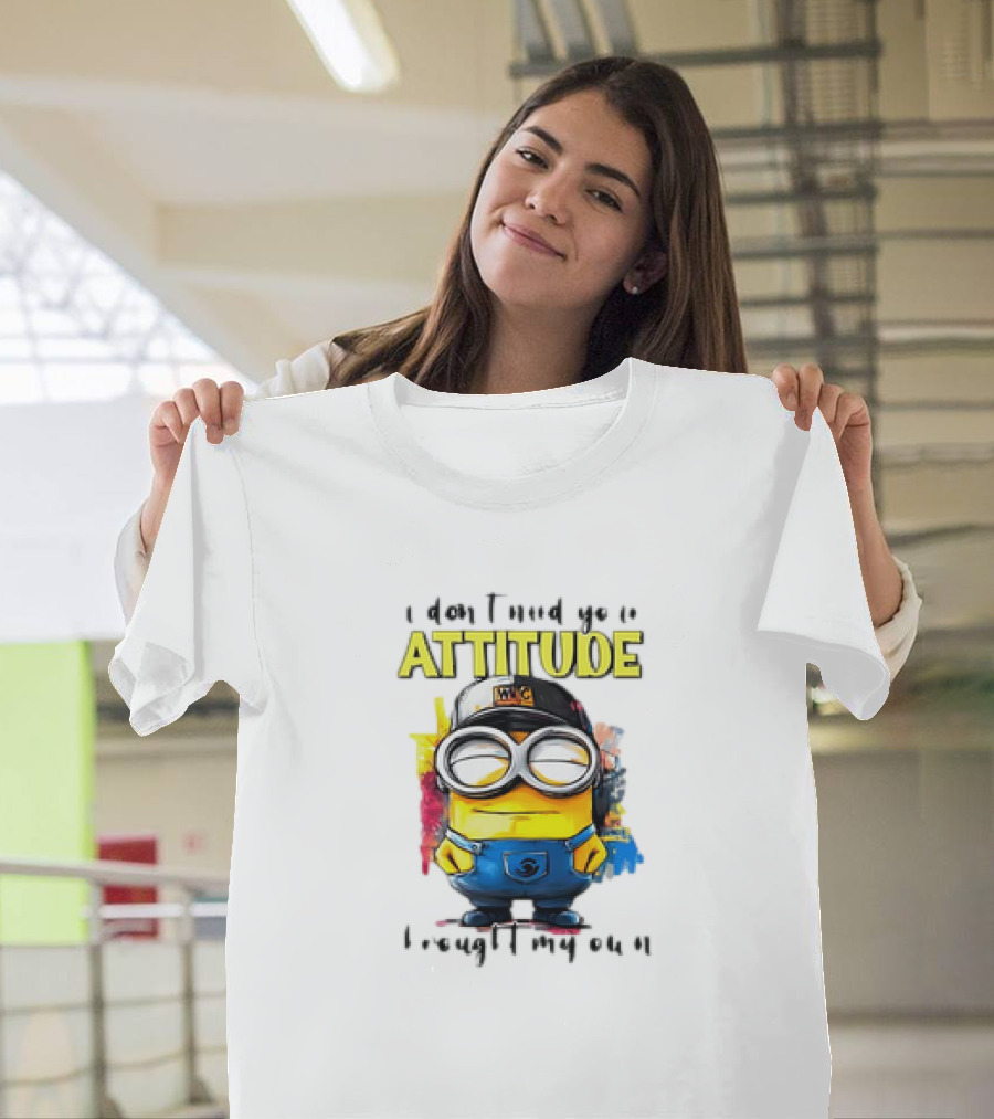 Minion Attitude Statement with Goggles and Hat T-Shirt