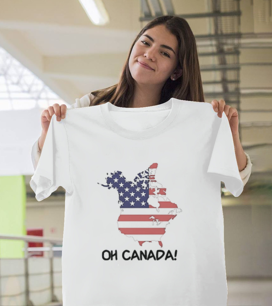 OH CANADA USA MAP FLAG T-Shirt