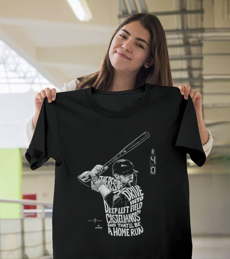 4-0 Ballgame Deep Left Field Castellanos Home Run T-Shirt