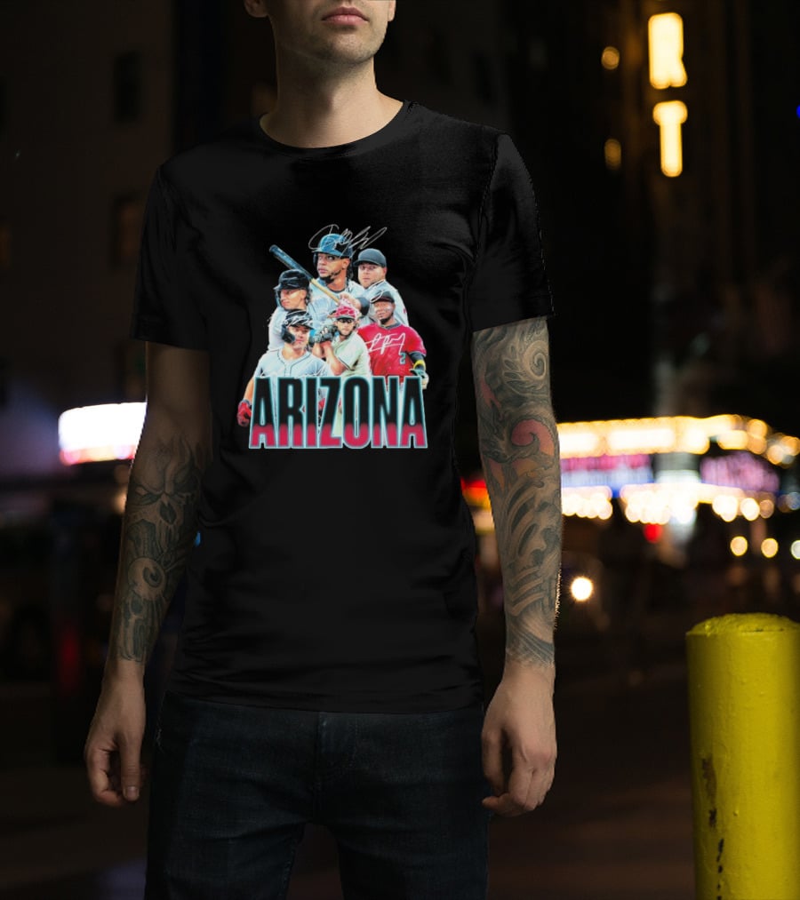 Arizona Diamondbacks MLB Players Signatures Series T-Shirt