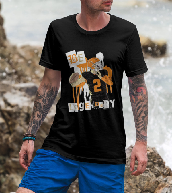 Be Legendary Cleveland Browns Football Player Number 2 T-Shirt