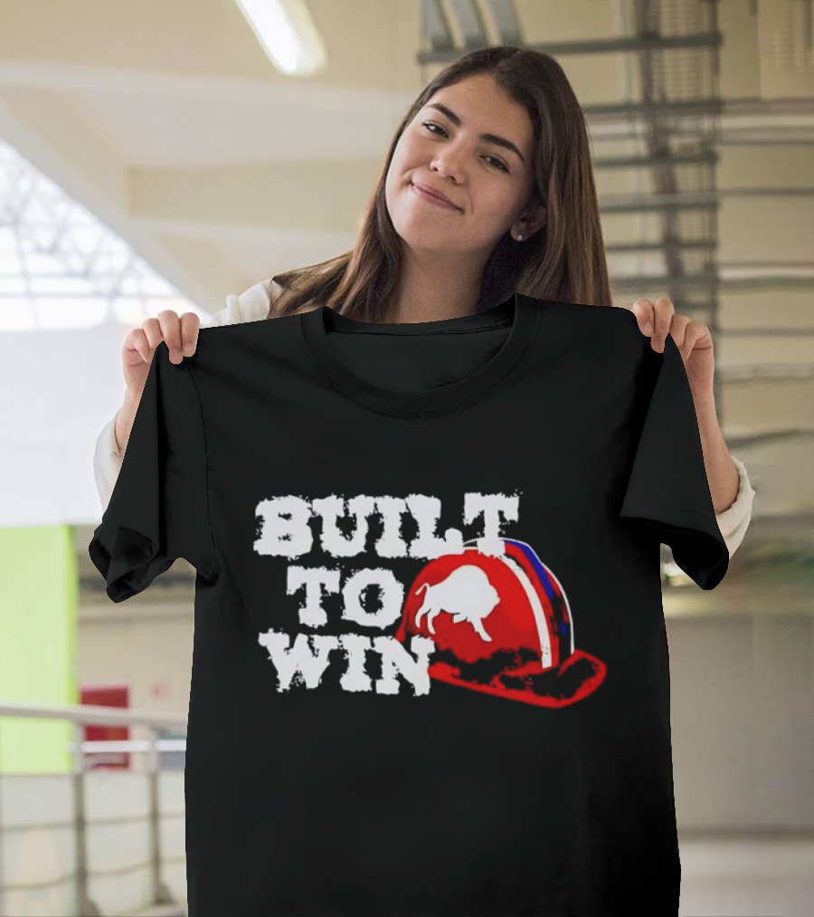 Built To Win Buffalo Bills Helmet Logo T-Shirt