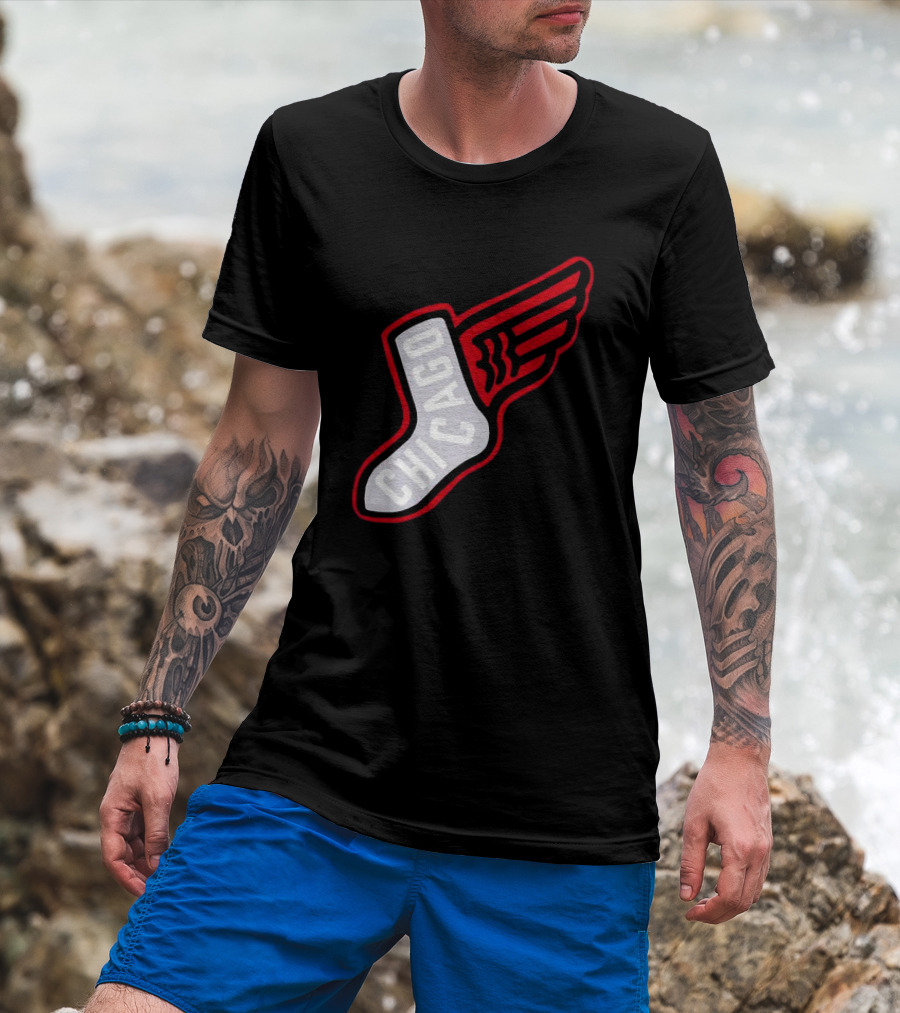 Chicago Winged Sock T-Shirt