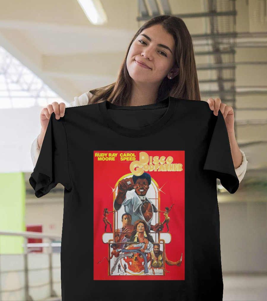 Rudy Ray Moore Carol Speed Disco Godfather Retro Movie Art T-Shirt
